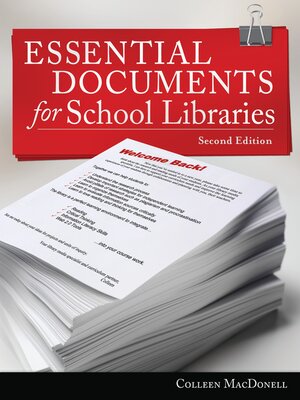 cover image of Essential Documents for School Libraries